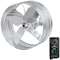 Iliving Silver 14 in. 120-Volt Wall Mounted Variable Speed Gable Exhaust Fan with Thermospeed Controller ILG8G14-22ST - alternate 1